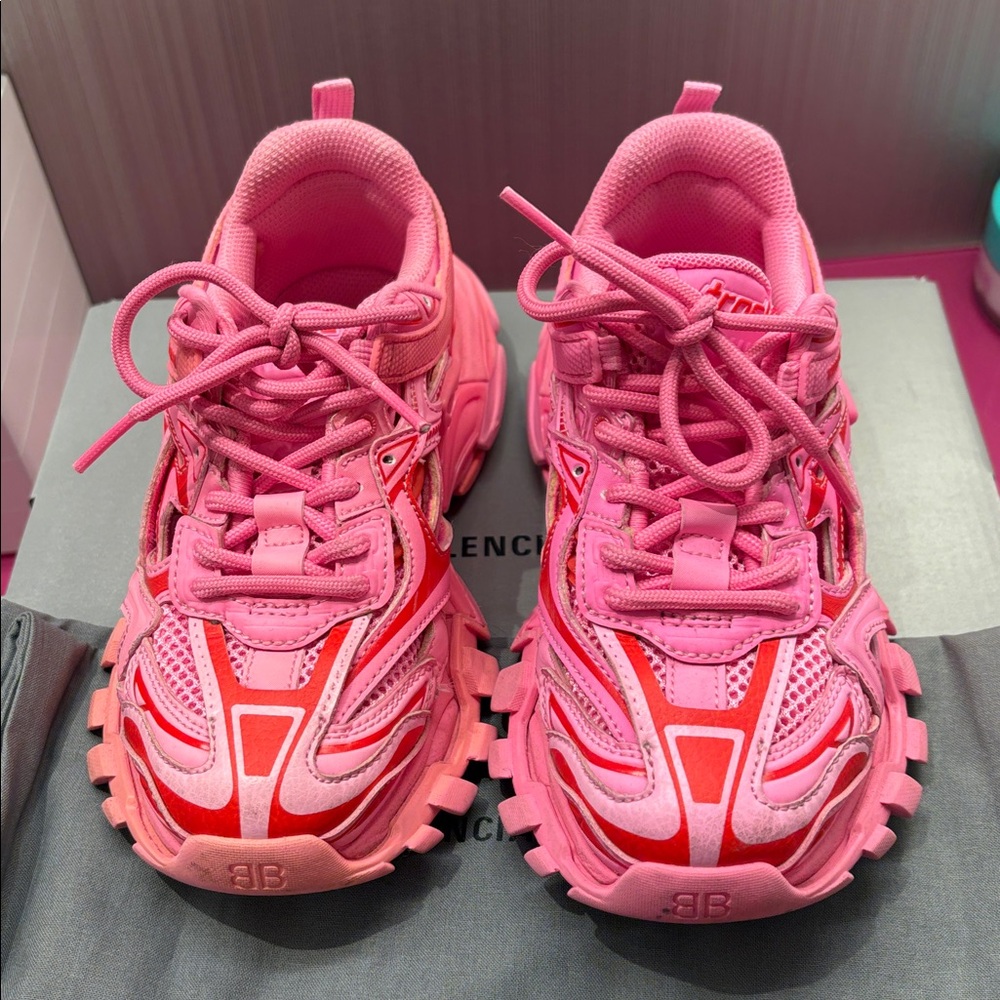 Balenciaga Kids track .2 cut out low top sneakers